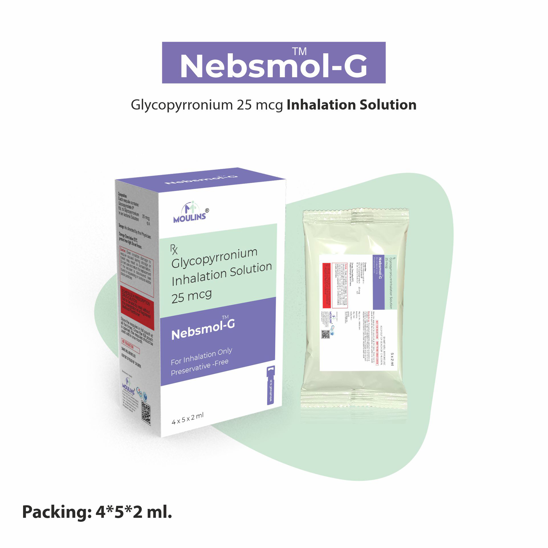 NEBSMOL-G RESPULES 4*5*2 ML